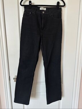 90’s straight, ultra high rise jeans A&F